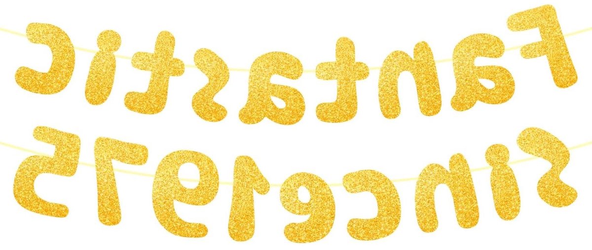 JHubers Goods - Fantastisch Banier voor 50ste Huwelijksjubileum - Gouden Glitter Decoraties - Jubileumfeest