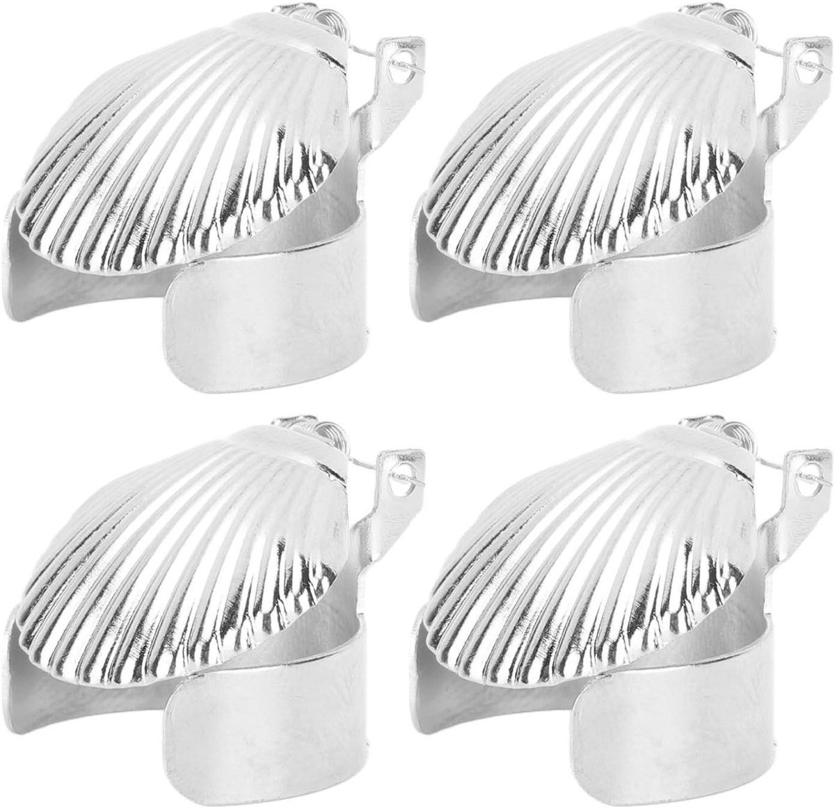 JHubers Goods - Kaarsenstopper 4-pack Hittebestendig Patroon Thuisgebruik Automatisch Zilverkleurig