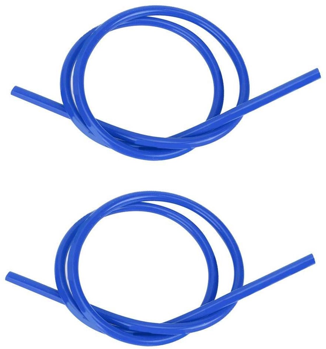 JHubers Goods - Ontstekingsdraad, 2 stuks met 1 meter lengte - Auto Ontsteking Draad 8mm, Siliconen Siliciumcarbide (blauw)