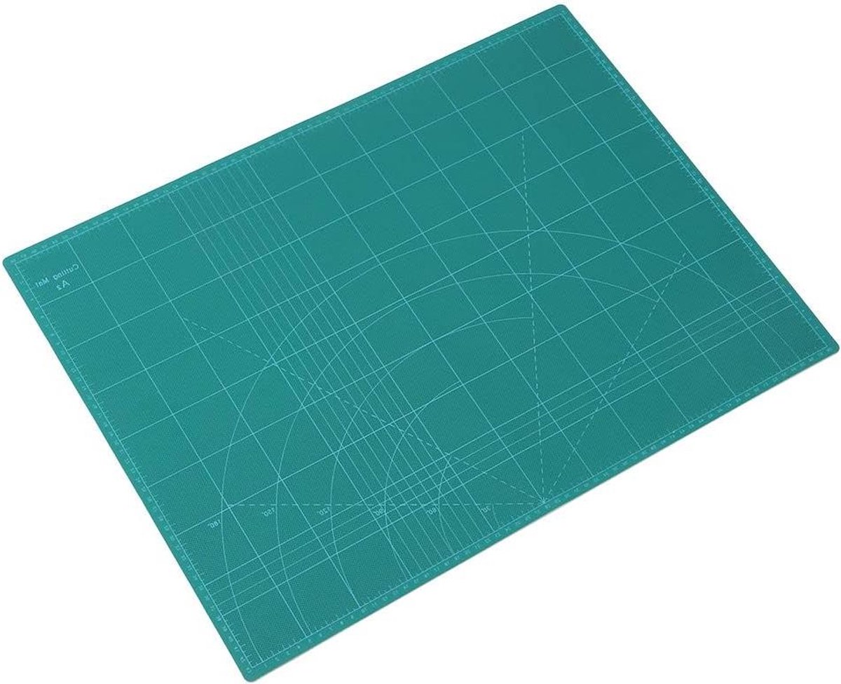 JHubers Goods -   60 x 45 cm met metrische indeling en zelfherstellend - Rolmessen - Milieuvriendelijk PVC - Ideaal voor hobby en kantoor - Duurzame snijmat -  /bureaumat