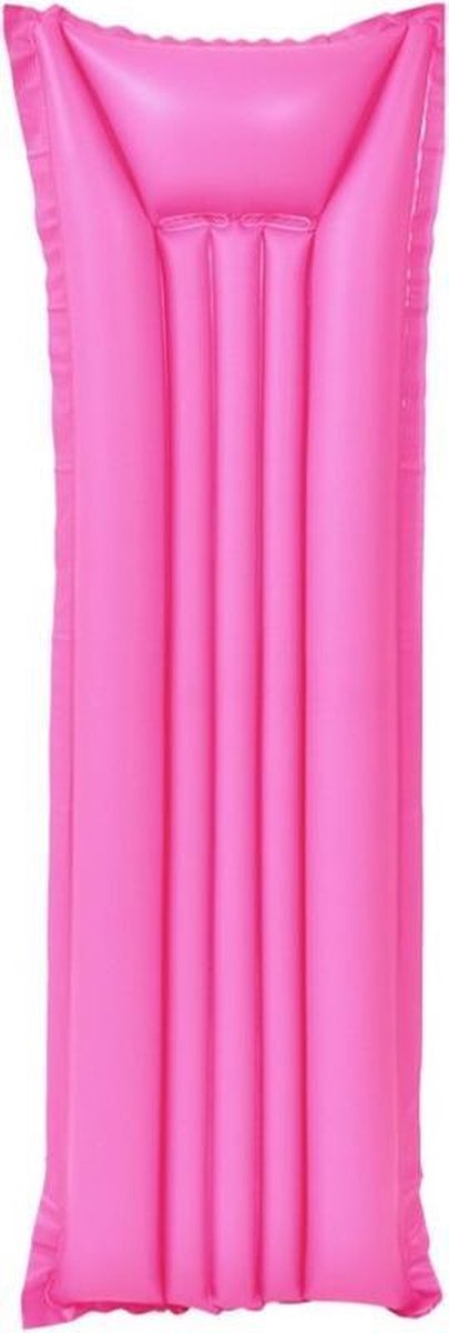 Basic strand of zwembad luchtbed 180 x 70 cm roze