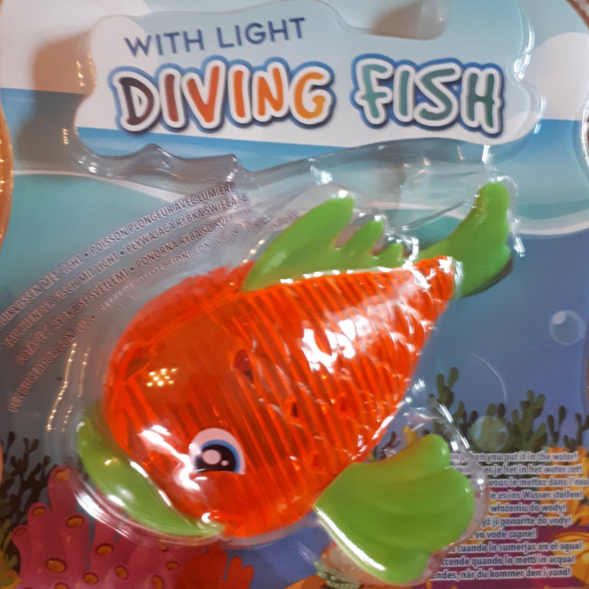 Diving Fish met licht Oranje