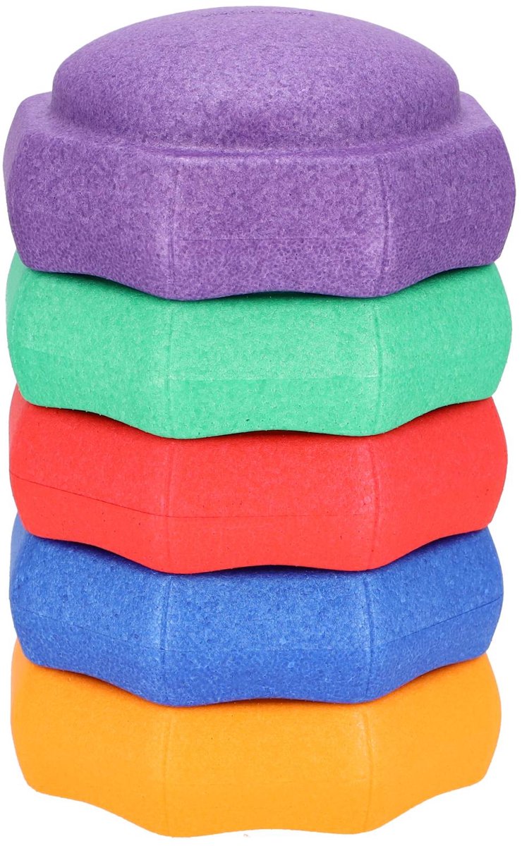   - Stapblokken Discover - 5 stuks in primaire kleuren