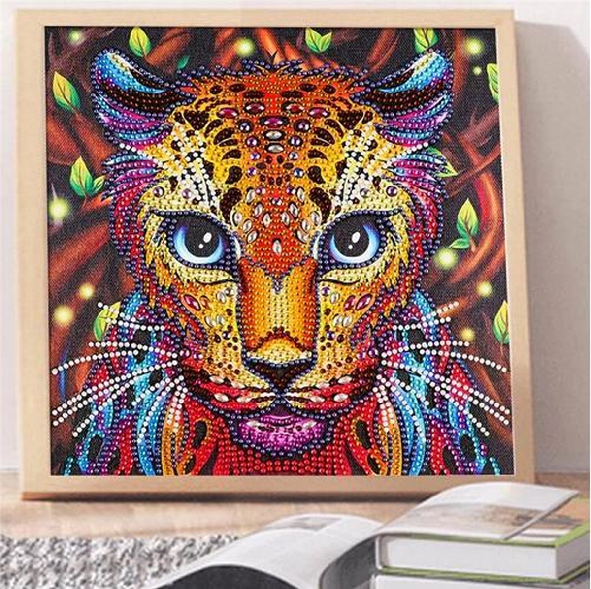 Special Diamond Painting Luipaard 25x25cm