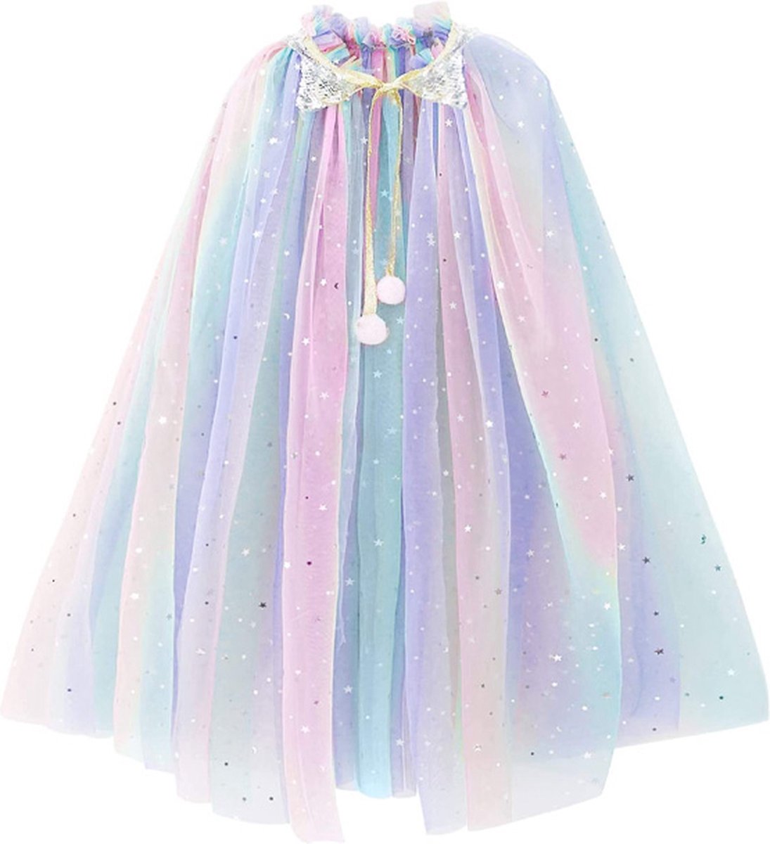 Jobber - Cape - Prinses - Regenboog - Unicorn - Verkleedset - Meisjes