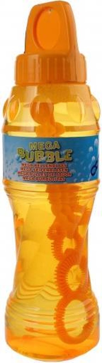 Aqua Fun bellenblaas met blaasstok 1 liter oranje