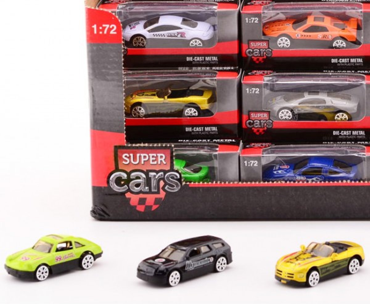 Auto Super Car 7 cm - 48 stuks