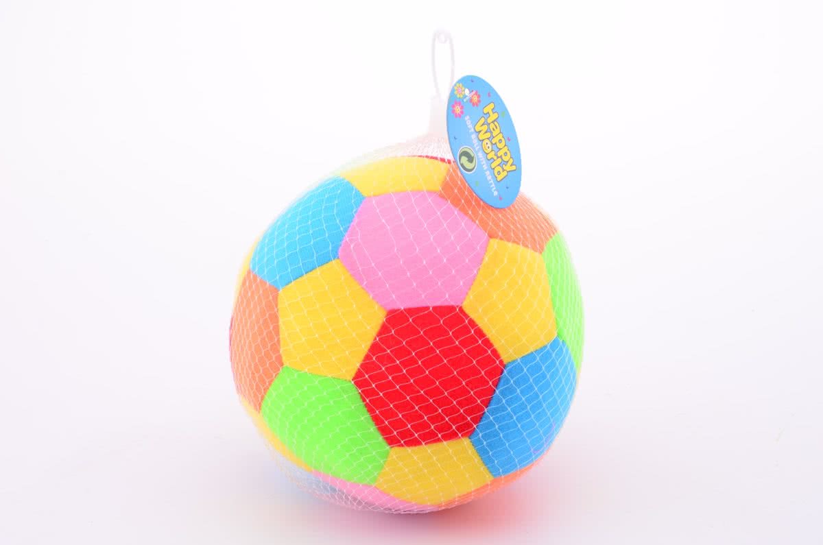 Happy World bal met rammel 18 cm