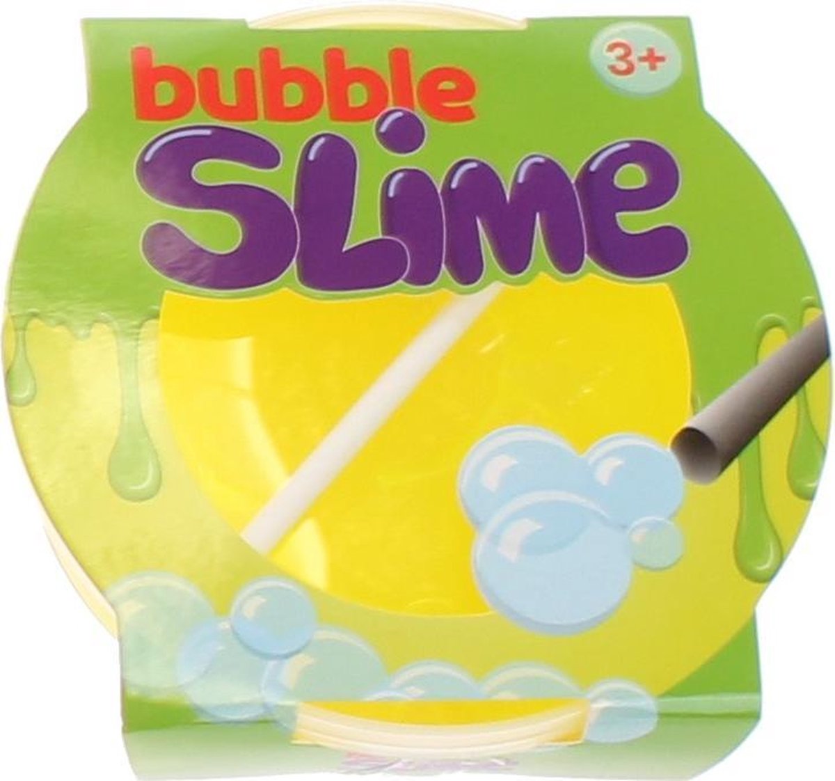 Johntoy Bubbelslijm Met Rietje 270 Gr Geel