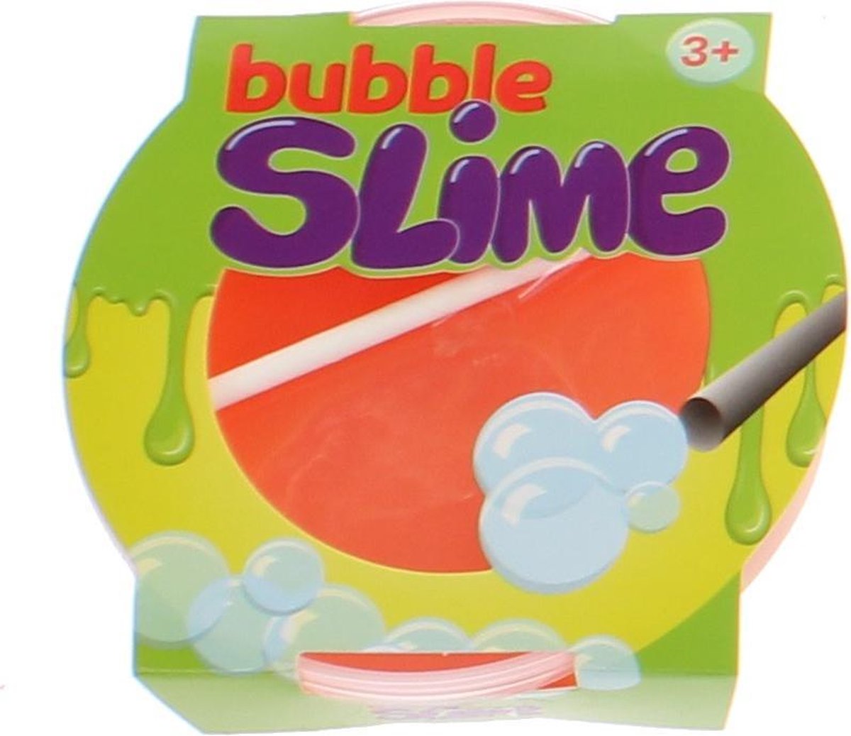 Johntoy Bubbelslijm Met Rietje 270 Gr Oranje