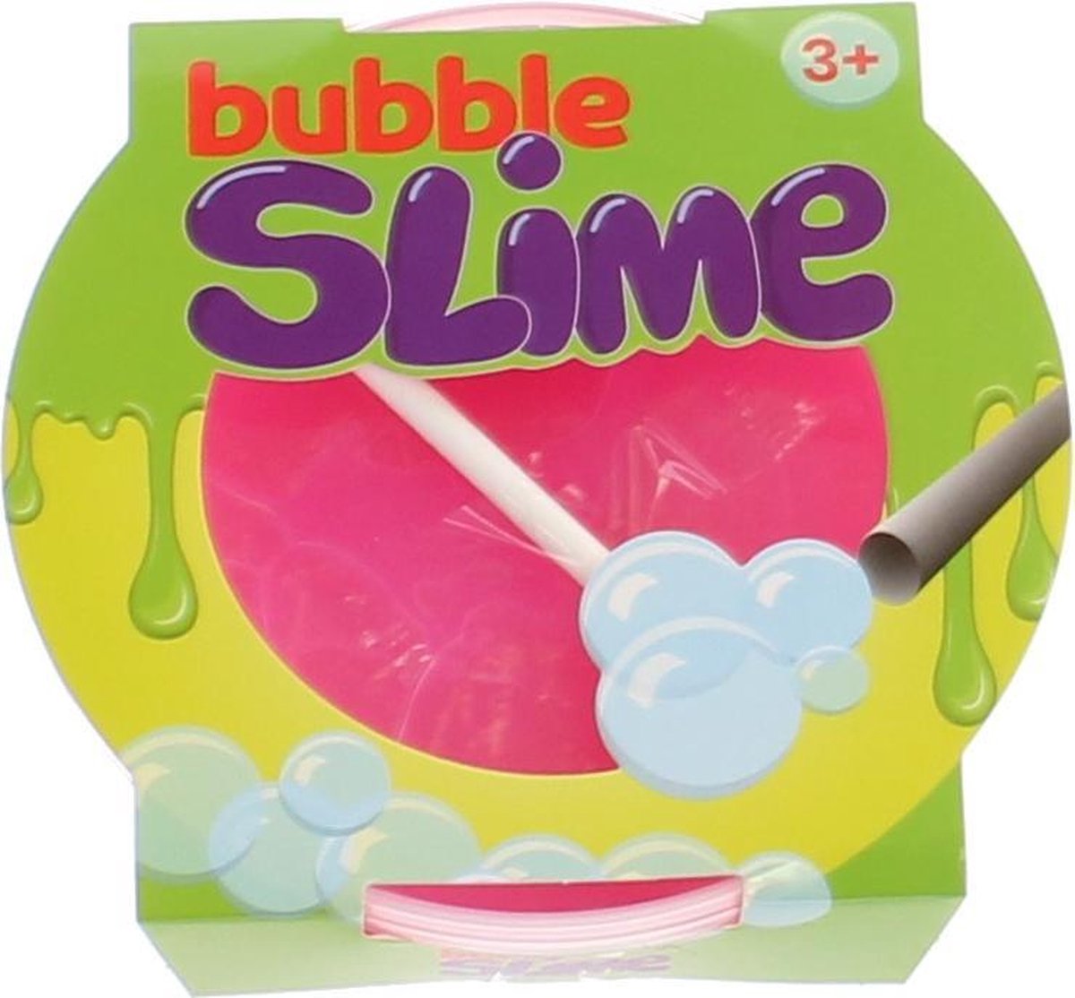 Johntoy Bubbelslijm Met Rietje 270 Gr Roze