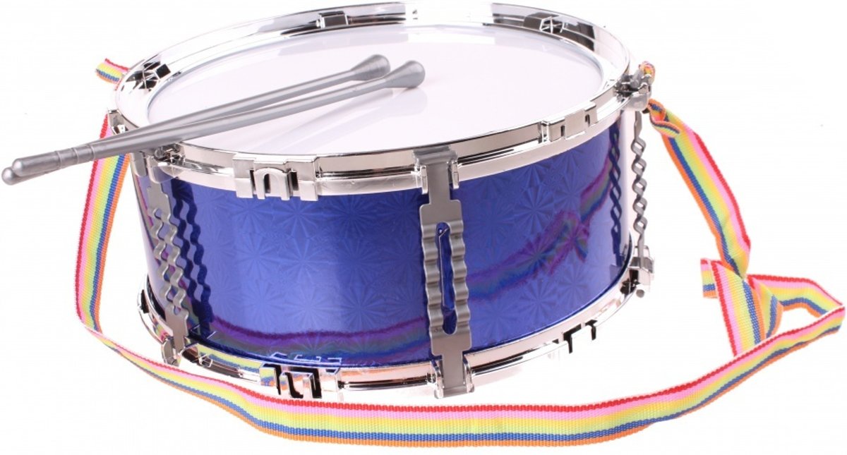 Johntoy Drum Met Sticks Blauw 30 Cm