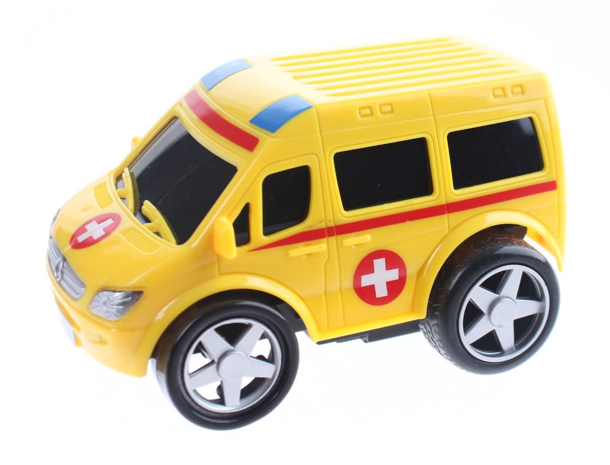 Johntoy Emergency Squad Voertuig Ambulance Geel 10 Cm