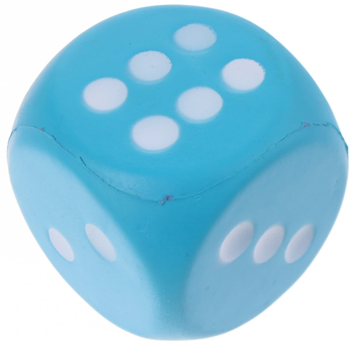 Johntoy Foam Dobbelsteen 7,5 Cm Blauw