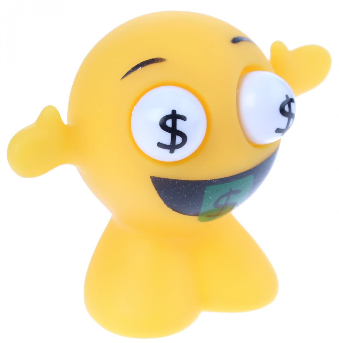 Johntoy Funny Face Dollar Geel 8 Cm