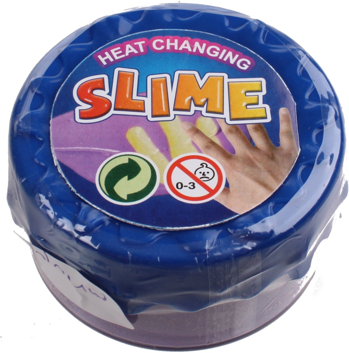 Johntoy Kleurveranderende Slijm 7 Cm Blauw