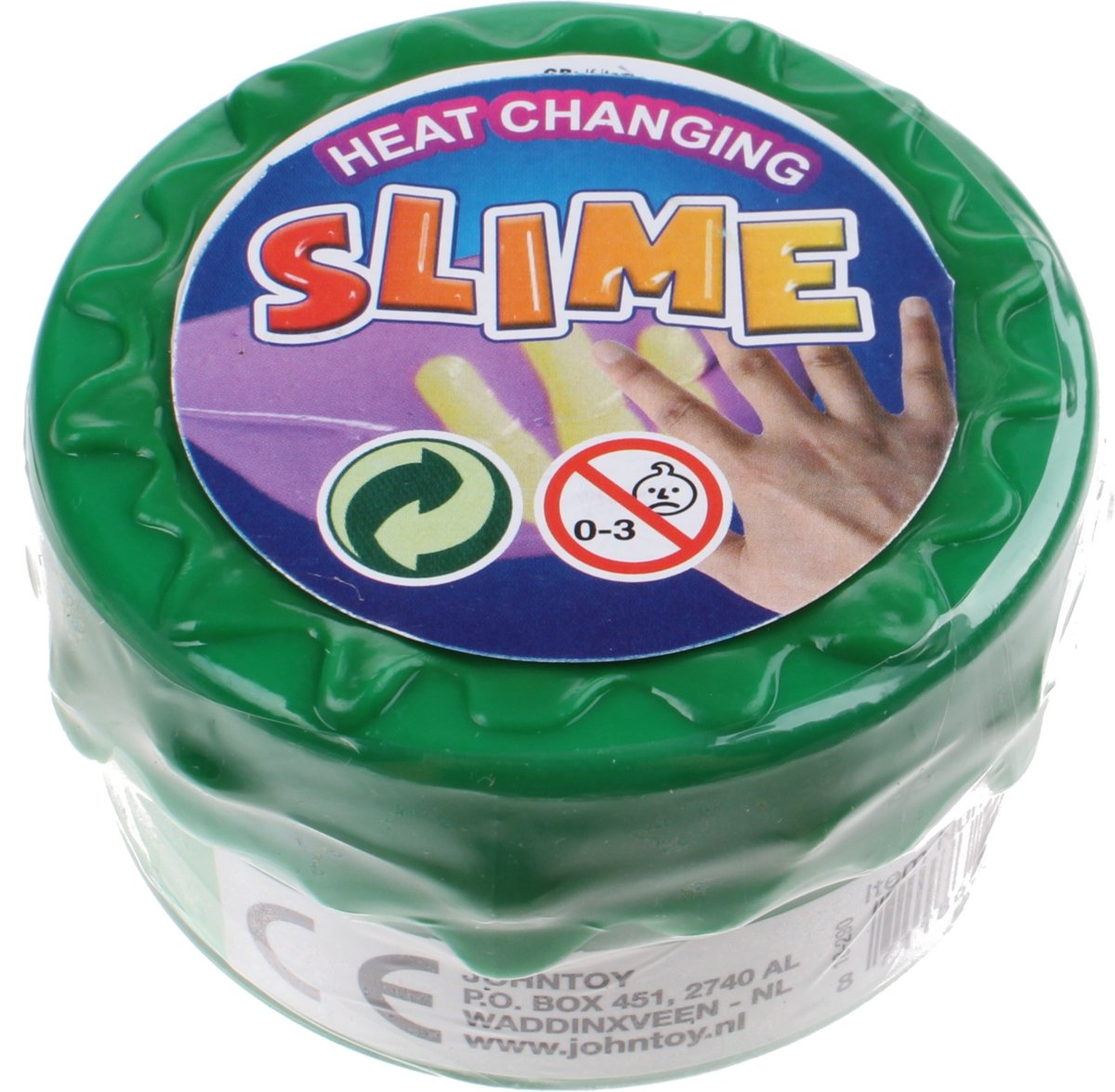 Johntoy Kleurveranderende Slijm 7 Cm Groen