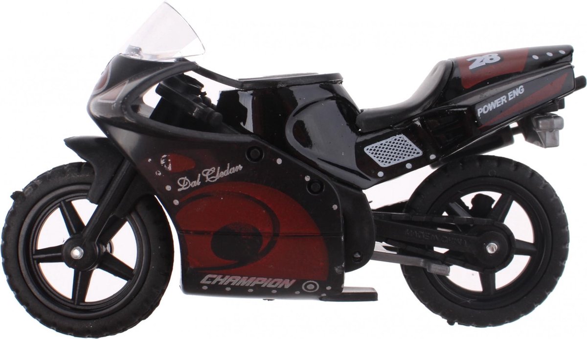 Johntoy Motor Super Bike Zwart/rood