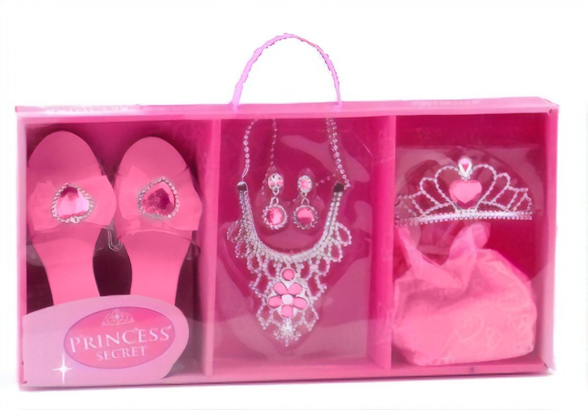 Johntoy Princess Secret Prinsessen Speelset Fuchsia 7-delig