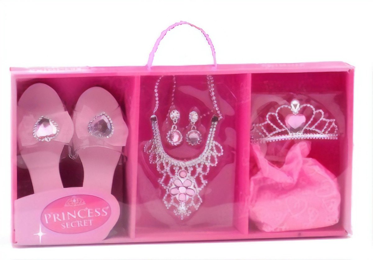 Johntoy Princess Secret Prinsessen Speelset Roze 7-delig