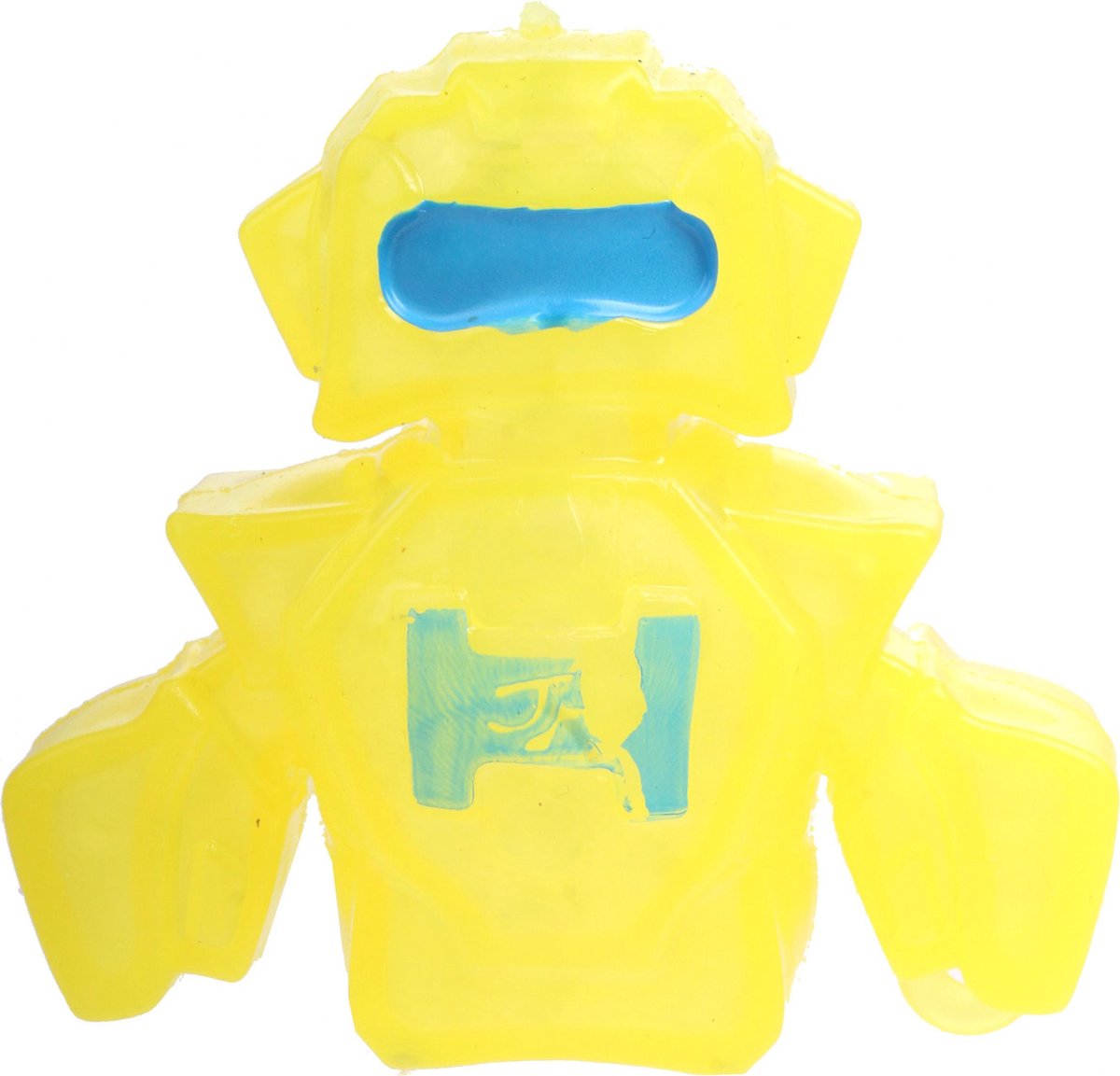 Johntoy Robot Squishy Junior 10 X 8 Cm Siliconen Geel/blauw