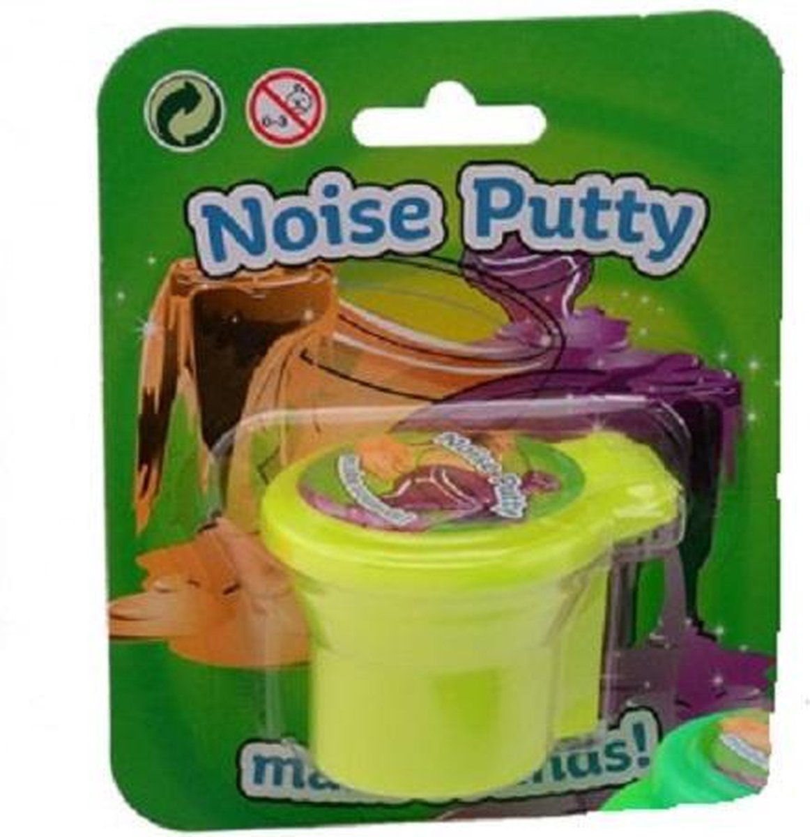 Johntoy Slijm Toilet Putty Junior 11,5 X 13 Cm Geel