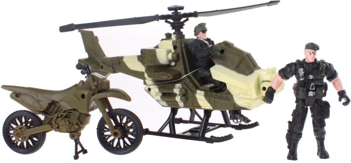 Johntoy Speelset Army Forces Helicopter Groen