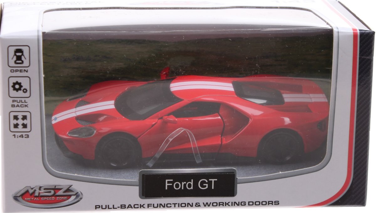 Johntoy Sportauto Schaalmodel 1:43 8 Cm Ford Gt Rood