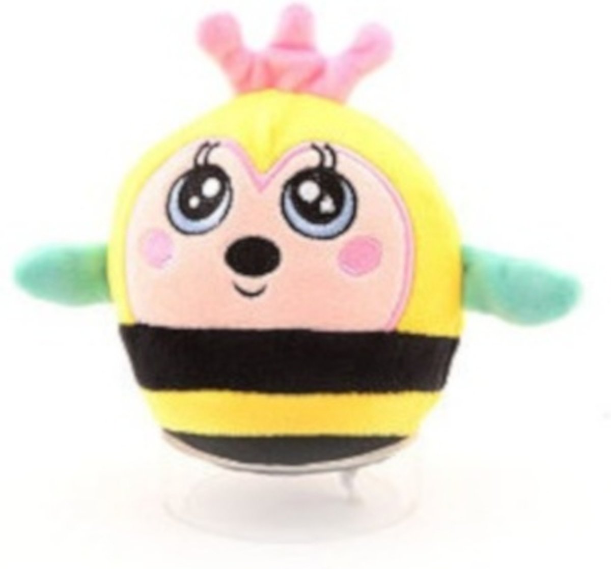 Johntoy Squishy Pluchen Figuur Bij 10 Cm Geel/zwart