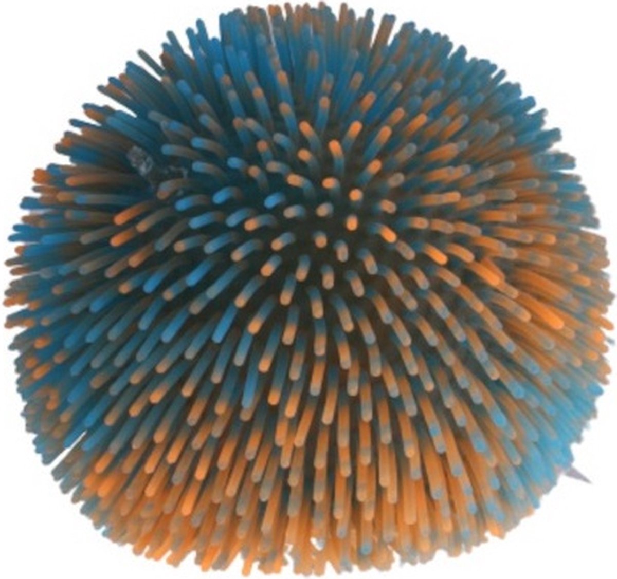 Johntoy Stressbal Fluffy Junior 23 Cm Rubber Oranje/blauw