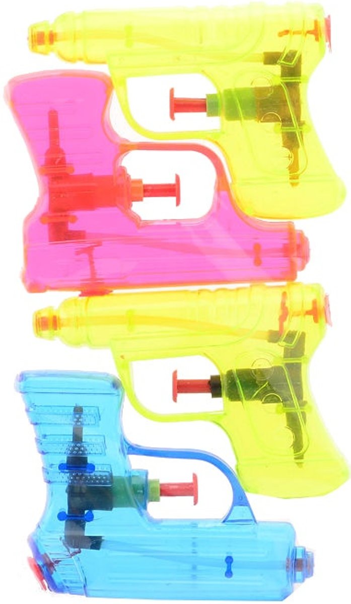 Johntoy Waterpistolenset Aqua Fun 4 Stuks 11 Cm