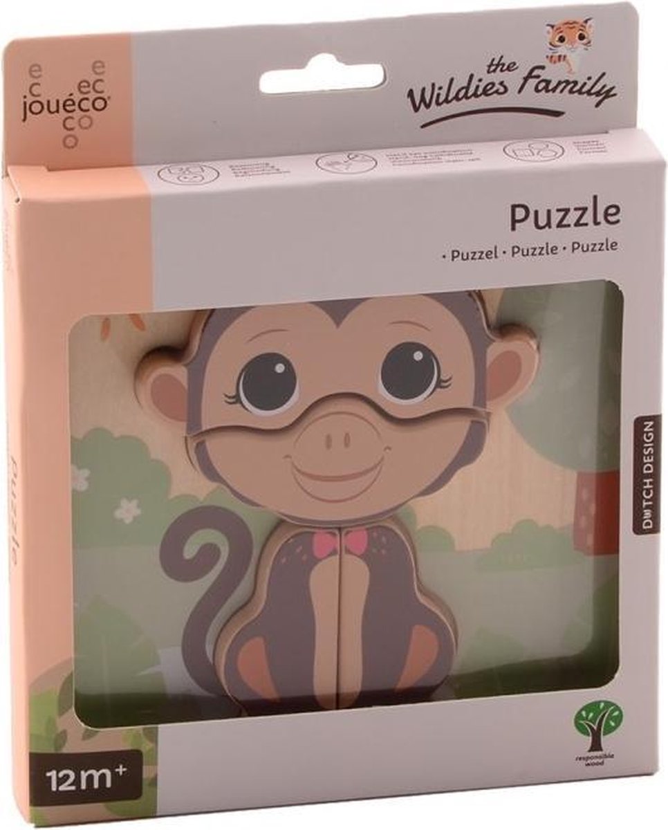 Jouéco® The Wildies Family Aap Puzzel