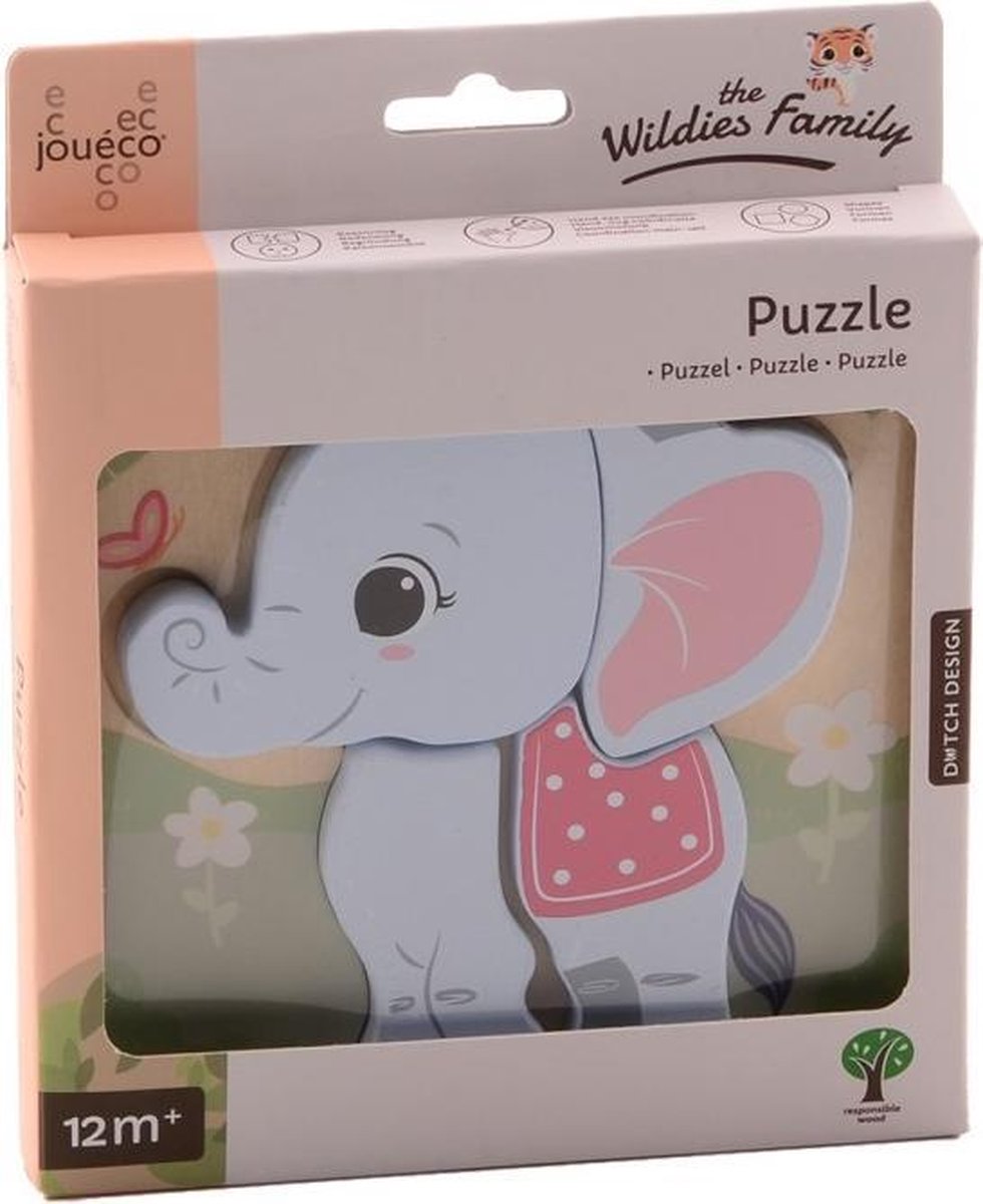 Jouéco® The Wildies Family Olifant Puzzel