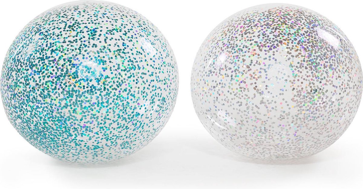 Opblaasbare Glitter Bubbelbal, Ø 85 cm - Set van 3