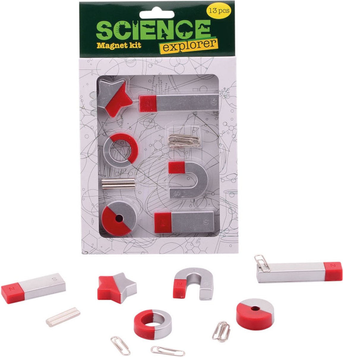 Science Explorer Magnetenset 6 magneten met accesoires