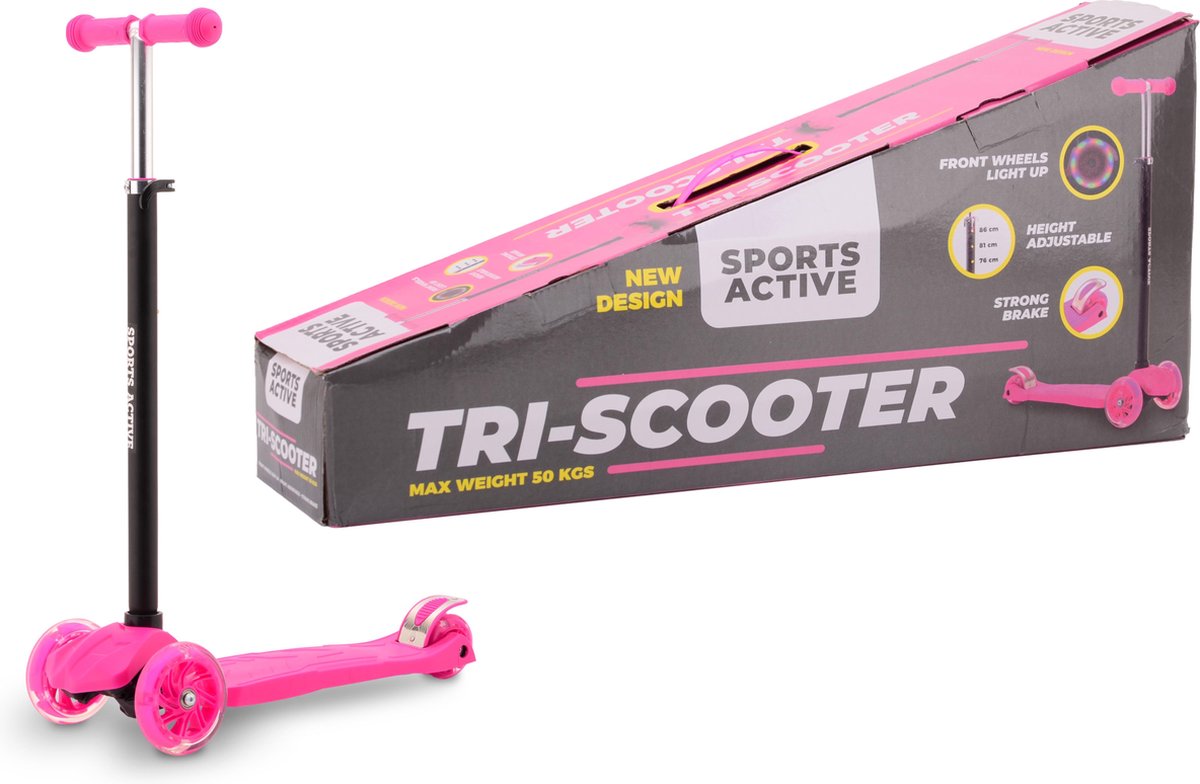 Sports Active Tri-scooter roze/zwart