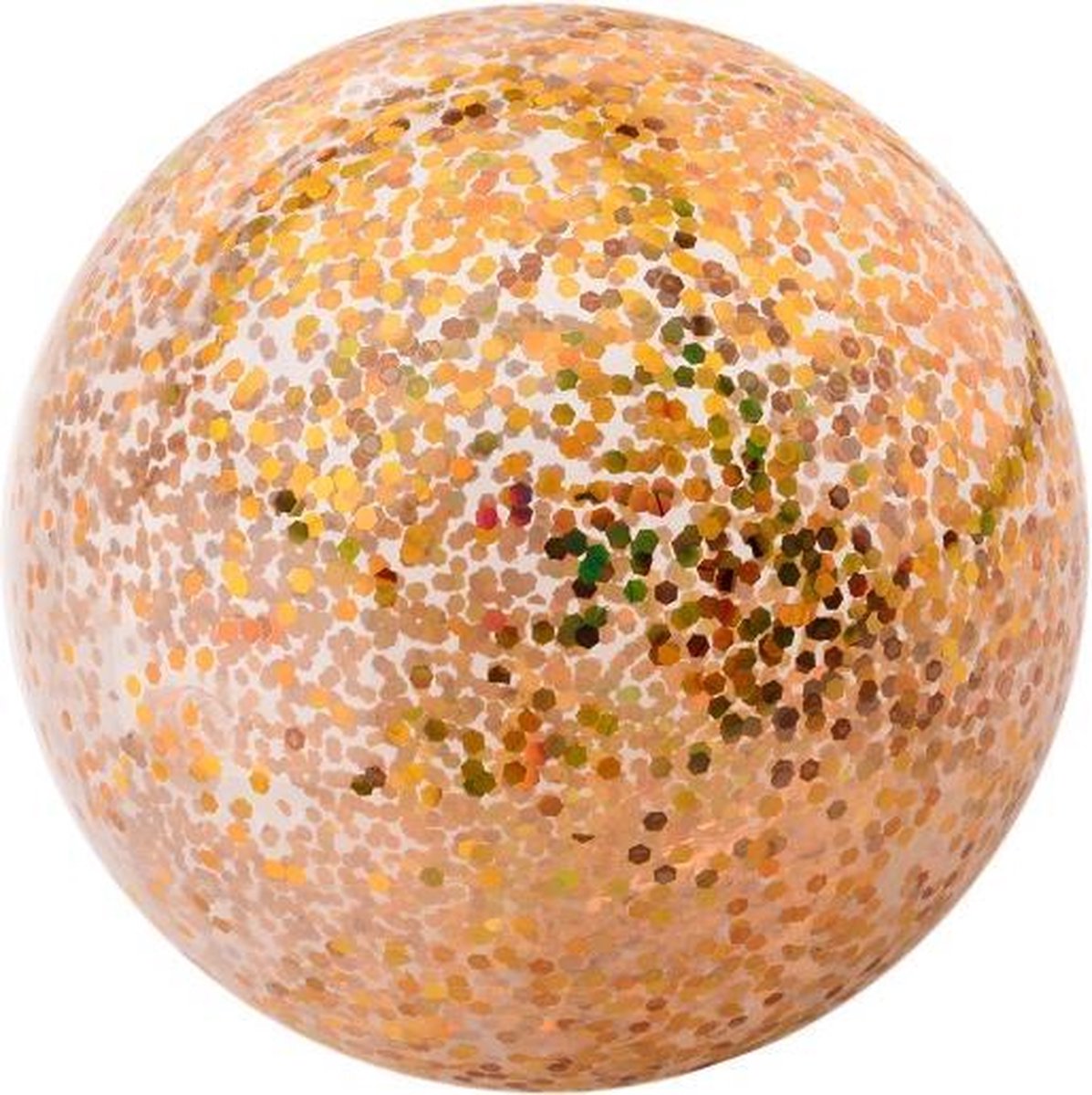 bal opblaasbaar glitters 85 cm goud