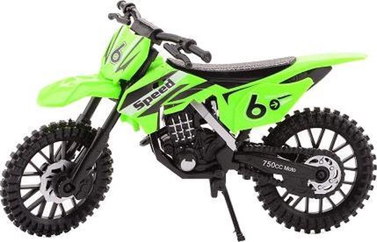 crossmotor groen 17.5 cm