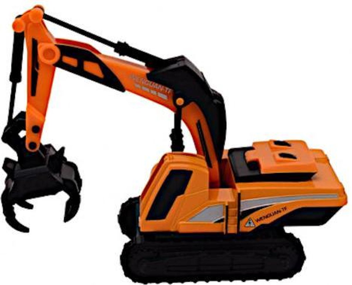 graafmachine Excavator junior 1:60 oranje/zwart