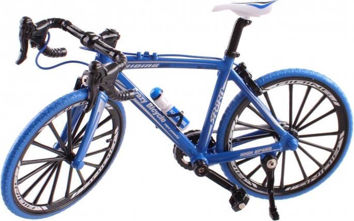 miniatuur model racefiets die-cast 18 x 5 x 10 cm 1:10 blauw