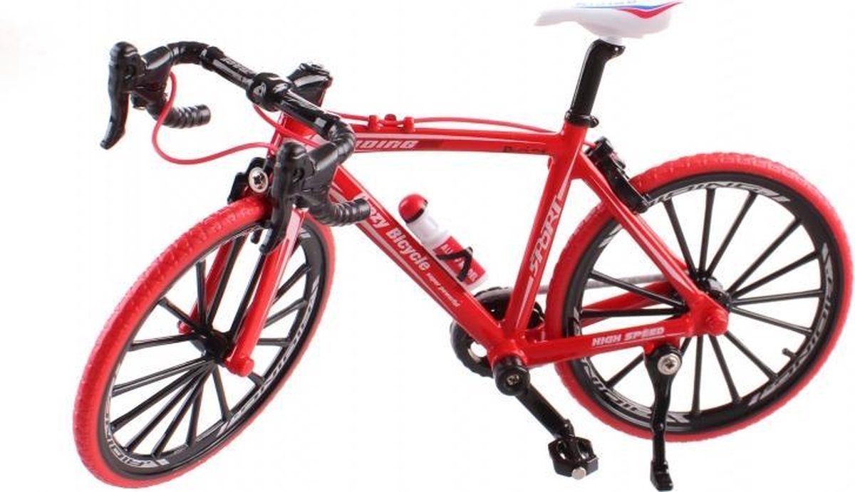 miniatuur model racefiets die-cast 18 x 5 x 10 cm 1:10 rood