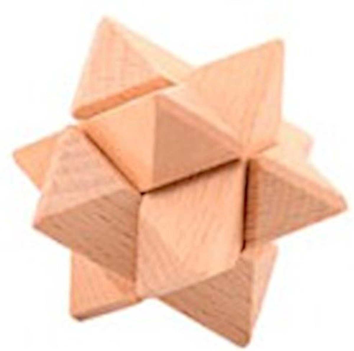 puzzel hersenkraker 4,5 cm hout blank (C)