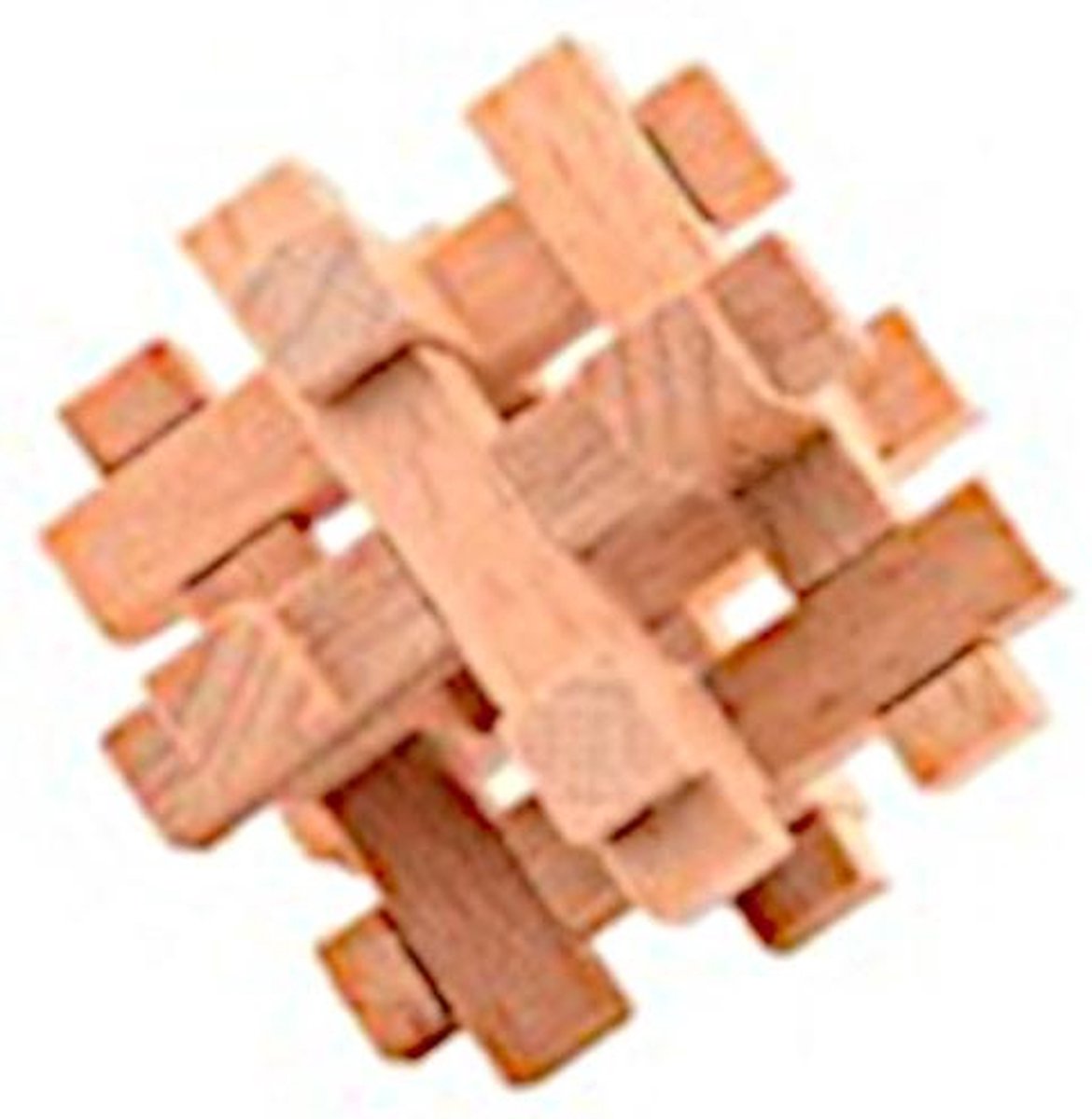 puzzel hersenkraker 4,5 cm hout blank (K)