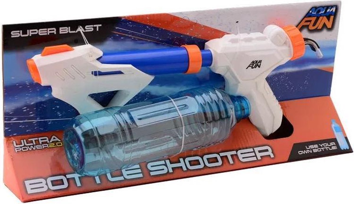 waterpistool Aqua Fun Space junior 54 cm wit/blauw