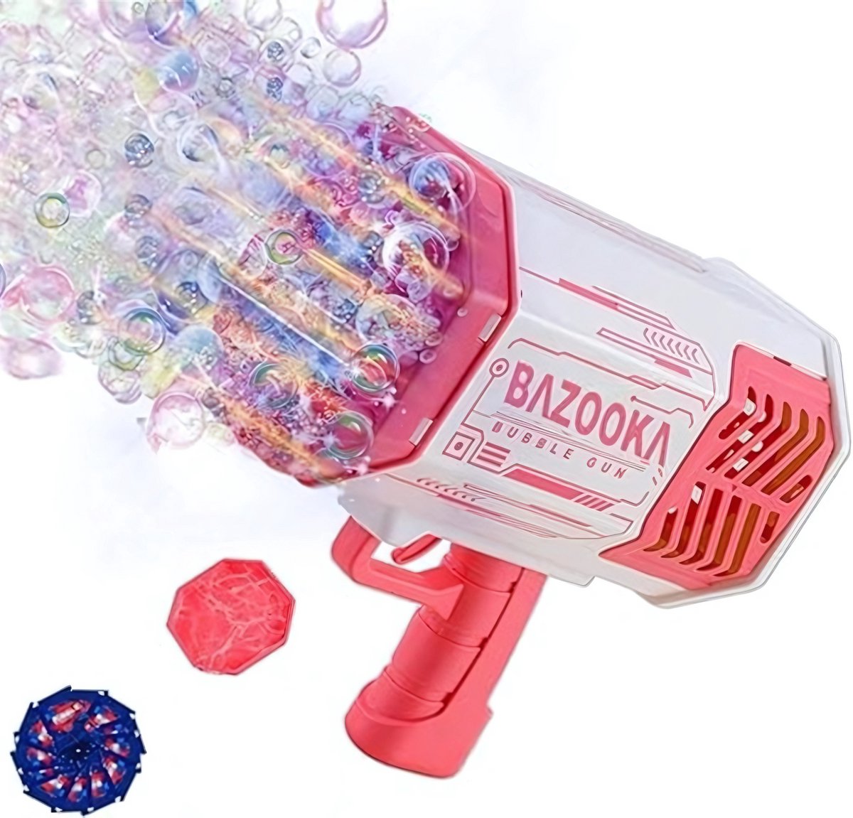   -   Pistool met   Navulling -  machine voor Kinderen - Bellenblazer - Roze - BUBBLEPUFF