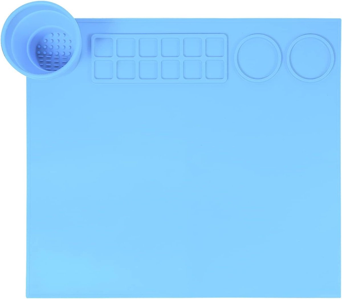   - Siliconen Knutselmat - Knutsel Placemat - Siliconenmat - Schildermat - Hobbymat - 38 x 43 cm - Blauw - ARTMAT