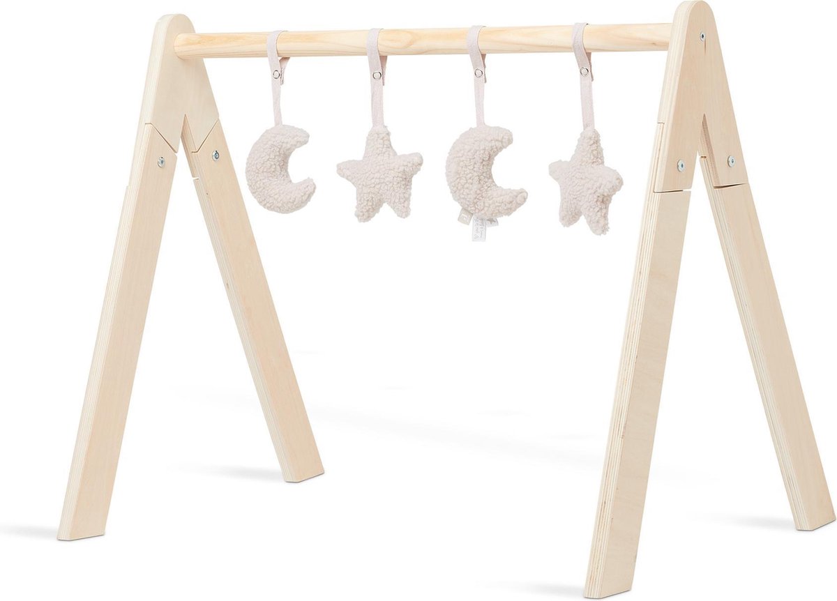 Jollein Babygym Speeltjes - Moon - Nougat - 4 Stuks