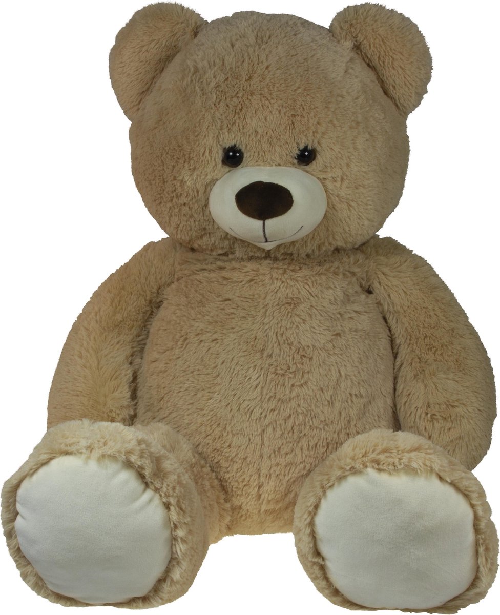 JollyPluche - Beer - Pluche Beer - Knuffel Beer - Teddy Beer - Licht Bruin - 100 cm