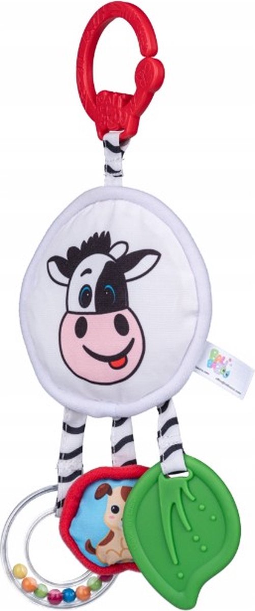 kinderwagen rammelaar/ speelgoed/ speeltjes/ kerstcadeau voor baby/Cartoon Pluche Dier Rammelaar Bel Wandelwagen Baby Winkelwagen/ speelgoed voor baby / monochrome speelgoed/ twee kanten speelgoed