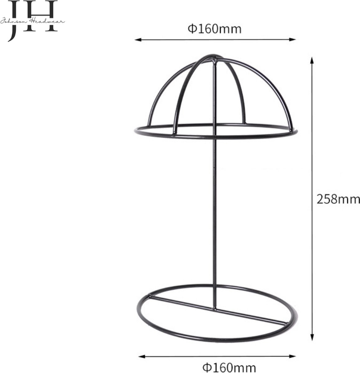 Johnson Headwear® - Pruikenstandaard - Alec - Pruiken Hoofd Standaard - Pruikenhouder - Hoed standaard - hoeden houder